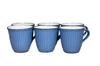 [Amazon.co.jp Exclusive] [Commercial Set] Fluting Mugs, Blue, Set of 6