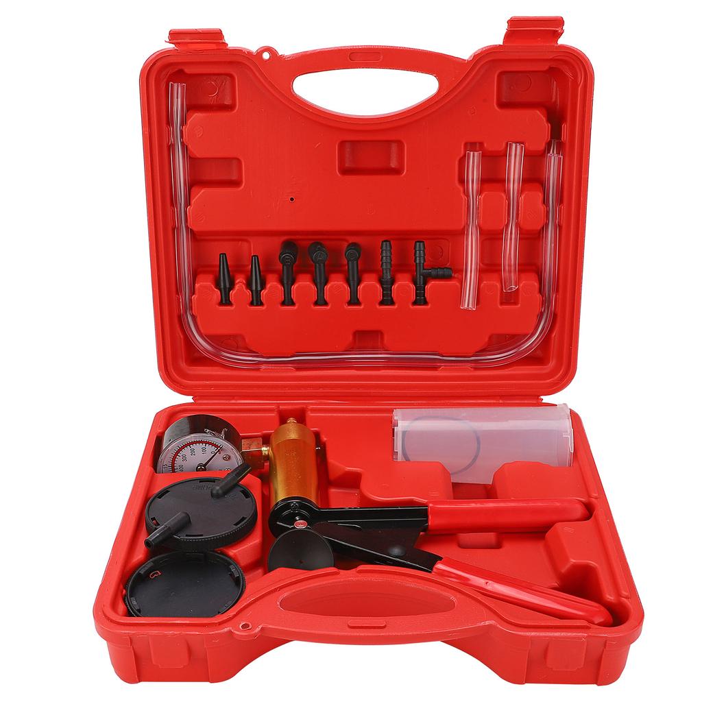 Hand Held Brake Bleeder Tester Set Bleed Kit Vacuum Pump Car Motorbike Bleeding