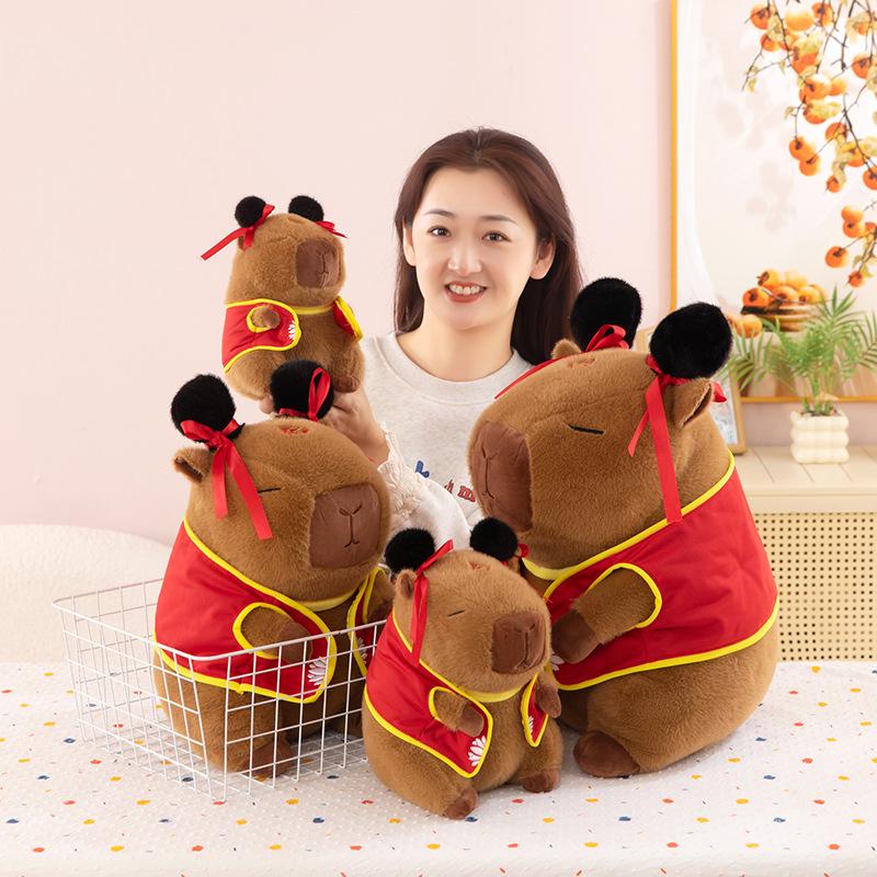 Capybara Nezha Transformation Plush Toy - Creative Dress-Up Gift Doll