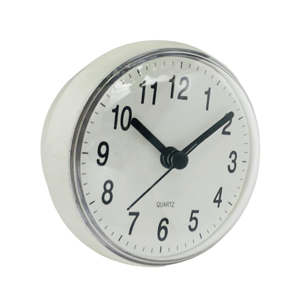 Shower Bath Time Display Wall Clock Machine Blue Silicone Modern Decor for Bathroom and Shower