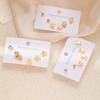 Love Heart & Butterfly Stainless Steel Stud Earrings: Lightning, Cross & Star Titanium Steel Set for Women