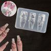 1/3 Pcs 3D Nail Silicone Carving Mold  Snake Diy Nail Decoration Art Nail Beauty Charm Silicone Nail Mold Nail Nails Products