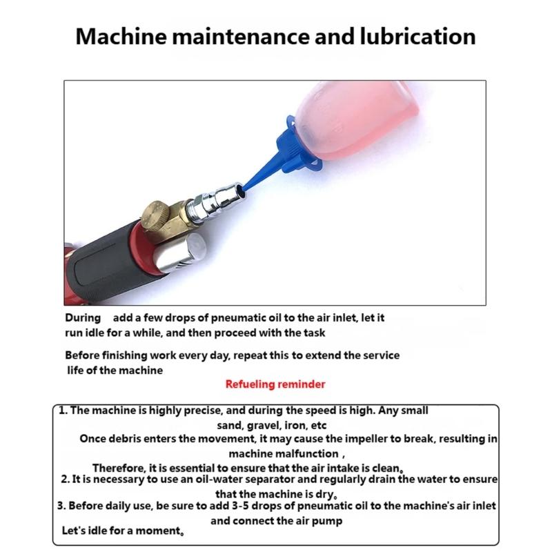 Aluminiumkörper Pneumatischer Luftschleifer Luftbetriebenes Schleifwerkzeug 3-mm-Spannzange Ideal für Autoreparaturen DIY-Projekte