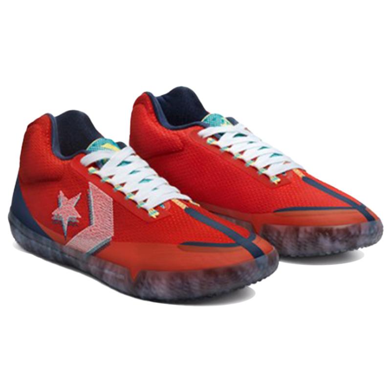 Converse All Star BB Evo Chuck Taylor  Low-top Performance Basketball Shoes Unisex Red and Gray