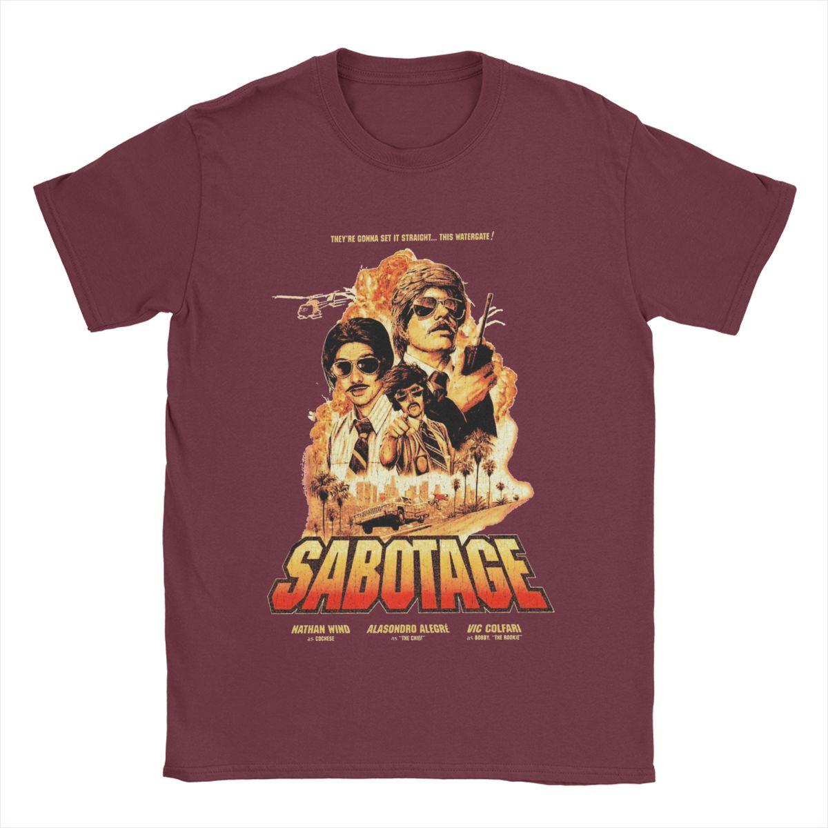 

Чоловічі футболки Sabotage Beastie Boys Повсякденна бавовняна футболка з коротким рукавом Футболки з круглим вирізом Одяг Ідея для подарунка 2XL