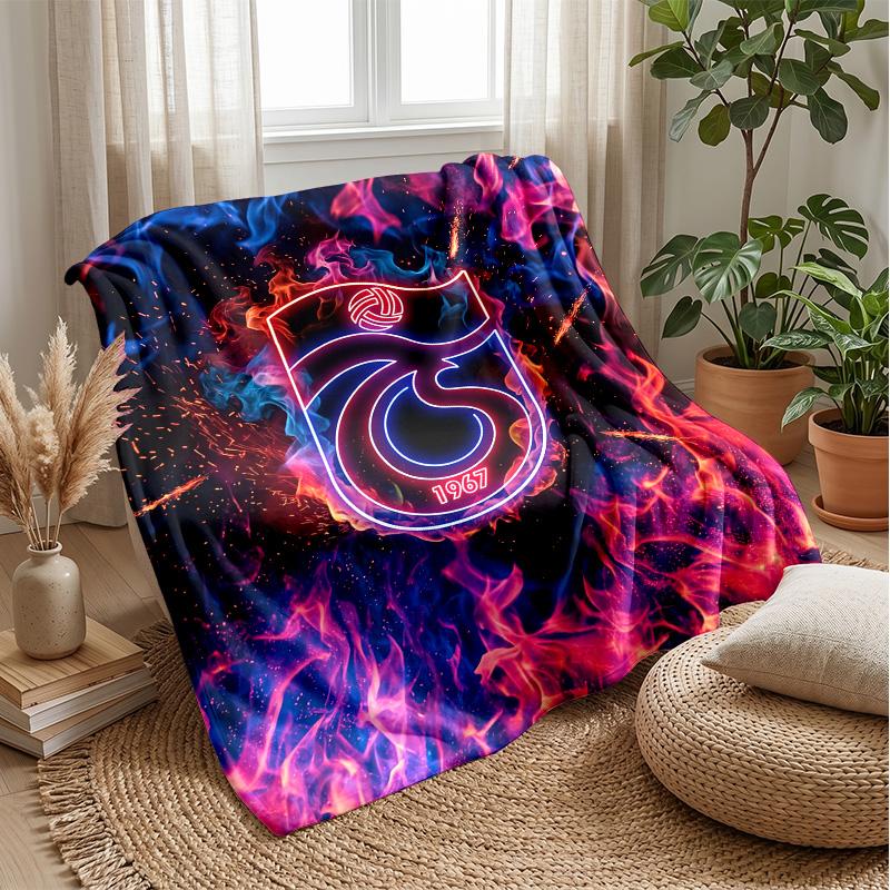 Manta de Franela Suave y Polar del Trabzonspor FC Ligera Acogedora Cálida Manta de Tiro Para Sofá Cama Decoración del Hogar