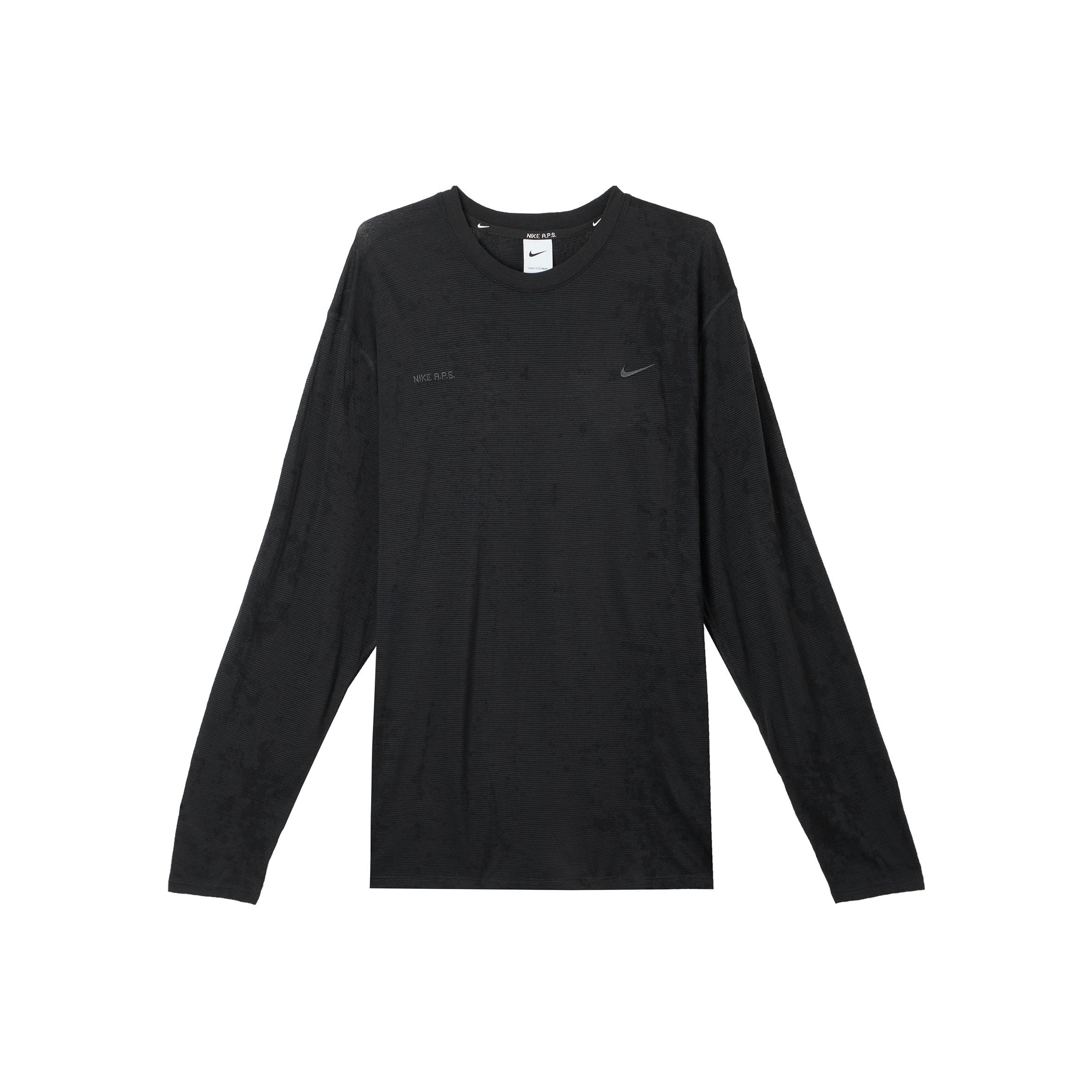 Nike Dri-Fit ADV Wool Blend Long Sleeve Training Crew Neck Top Men s Black FZ0992-010 2XL