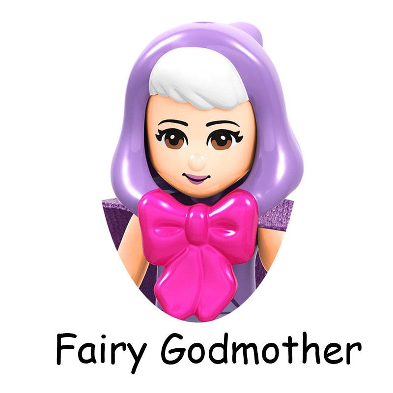 Non-Toxic Fairy Tale Princess Children Belle Beast Cinderalla Anna Olivia Model Figure Blocks Construction Building Bricks Toys For Children