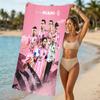 Beach Towel with Inter Miami CF Pattern - soft,absorbent,machine washable Lightweight&Modern,swimming,Travel Essentials