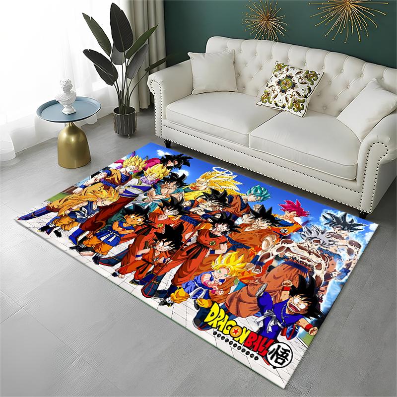 Cartoon D-Dragon Ball Anime Game Carpet Rug for Playroom Bedroom Living Room Sofa Home Decor,kid Area Rug Non-slip Floor Mat