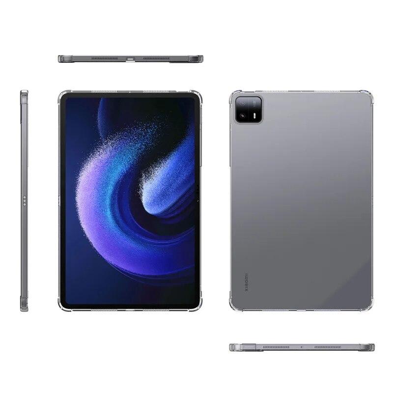 

Чехол для Xiaomi Pad 6 Max 14, ультратонкая четырехугольная подушка безопасности, противоскользящий прозрачный чехол для Mi Pad 5 6 Pro SE, 11 дюймов, противоударная задняя крышка Mi Pad 6 Pro 11 прозрачный