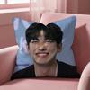 J-Ji C-Chang Wook Cushion Cover Multi-Scene Pillow Cover for Home & Car - Reversible, Soft & Durable for Daily Use