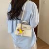 Classic Pu Snake Skin Crossbody Bag With Lock Closure For Daily Urban Use