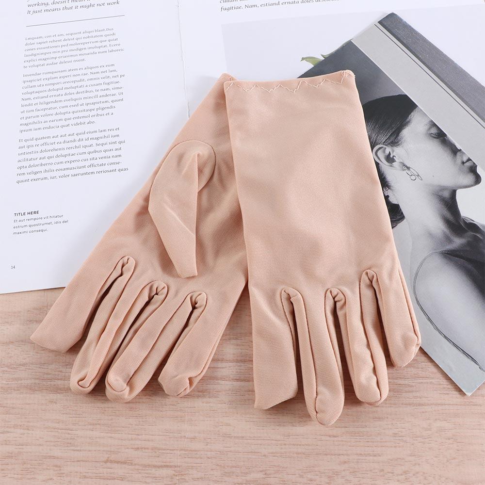 Spandex Pearlescent Sun Protection Mittens Female Gloves Driving Gloves Outdoor Sports Gloves