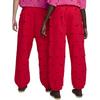 Nike X Jacquemus Co-Branded SS24 Solid Color Hollow-Out Thick Fleece-Lined Drawstring Knit Joggers Unisex Bottoms University-Red FJ3269-657