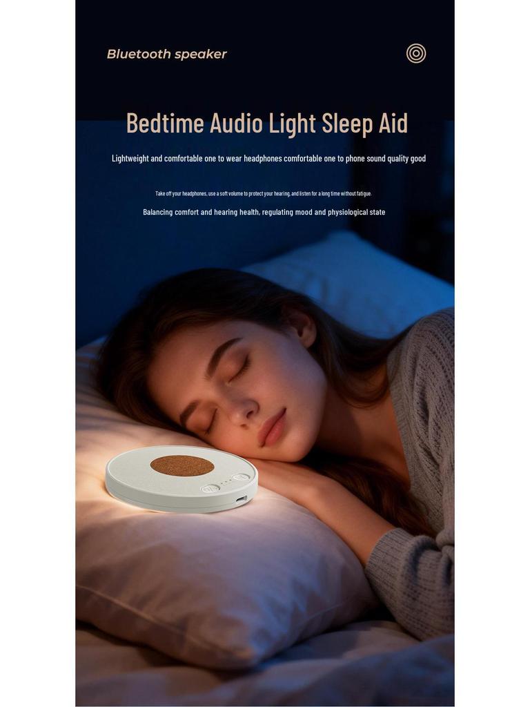 Ultra-thin Bluetooth Sleep Speaker for Pillow: White Noise, Music, Timer, Sleep Aid