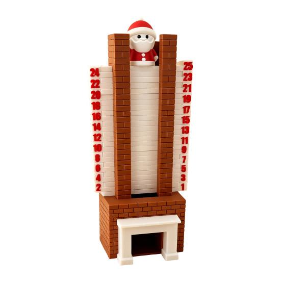 Yousheng Santa Advent Calendar Christmas Countdown Calendar Decorative Santa Figure Festive Party Accessory Holiday Decoration