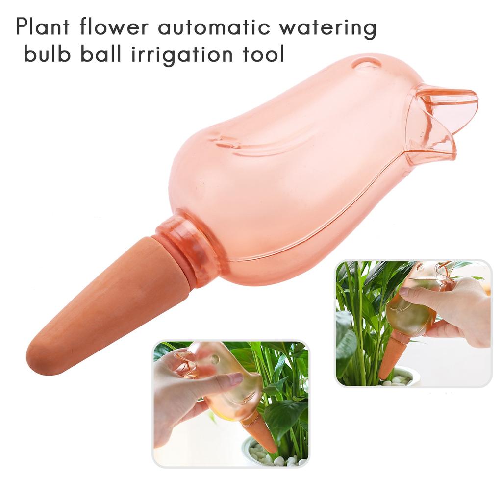 M-Modern-4 Pcs Bird Shape Clear Plant Waterer Clear Self Watering Devices Globes, Houseplant Watering Bulbs Plant Watering Spike