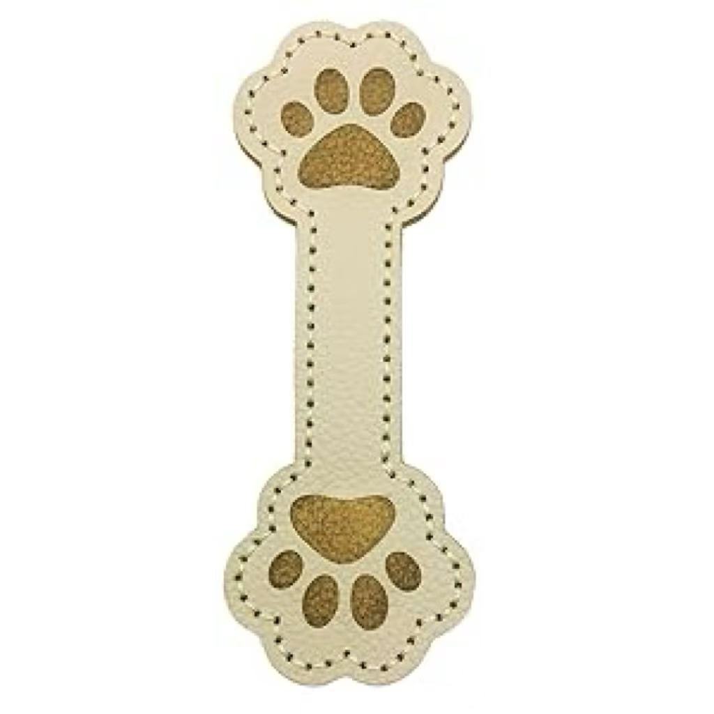 Leather magnetic bookmark, retro-style, uniquely shaped dog paw magnetic marker, creative marker, magnetic bookmark clip 5.6x4.2cm