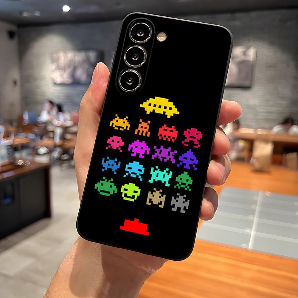 

Game Space Invaders Phone Case For Samsung S26 S24 Ultra S22 S23 S25 S20 Fe S21 Plus A54 A34 A53 A16 Back Cover Samsung a34 5g