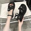 Fashion Women's Sandals Pearl White Platform Flowers Ladies Shoes on Sale Summer 2025 Luxury Comfortable Elegant Anti Slip Hot Comfort