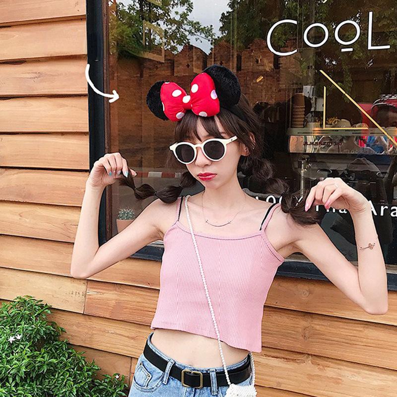 Women Slim Slimming Camisole Female Carefully Machine Chic Short Vest Summer Korean