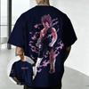 T-shirt Unisex in Puro Cotone con Disegno di Vegeta di Dragon Ball, Versatile, Casual, Manica Corta, Stile Harajuku, Stagione Primavera/Estate 2026