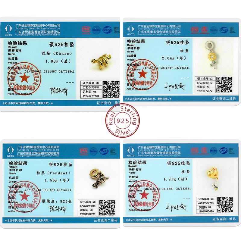 Copper Charms Gold Series Leopard Cat Dog Sunflower Butterfly Charm Bead Pendant Fit Original Bracelet Jewelry Gift