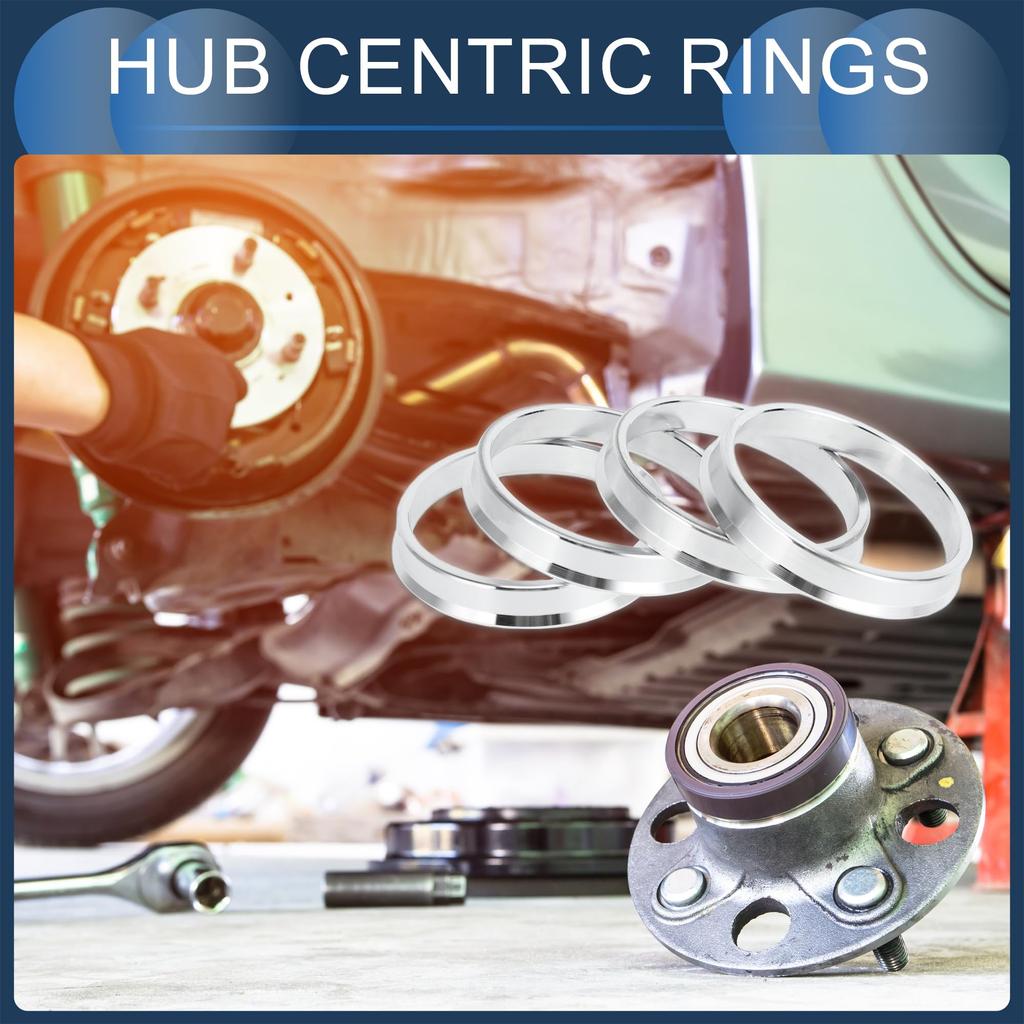 INFINAUTO Hub Centric Rings 54.1mm Inner to 60.1mm Outside Diameter Vehicle Wheel Hub Rings Aluminum Alloy 4pcs