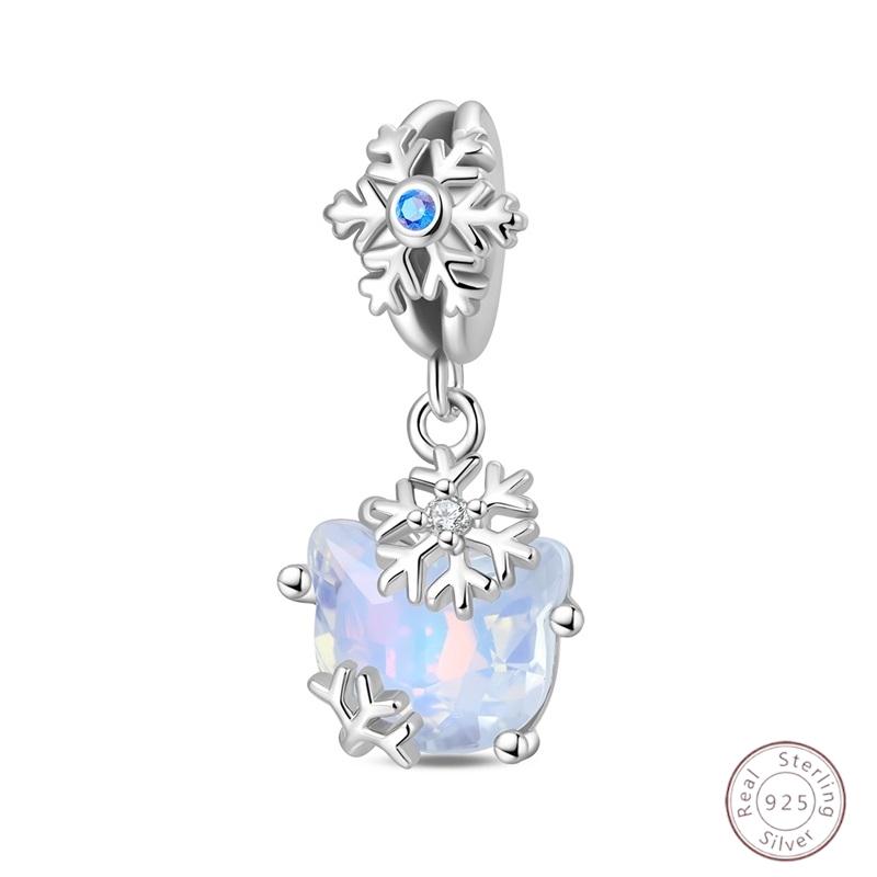 Ice&Snow Charms Copper Xmas Snowman Penguin Elk Rabbit Polar Bears Fit Original Bracelet Pendant Women Jewelry Acc