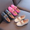 Girls' Leather Princess shoes2026Soft-soled Non-slip Children's Loafers for Older Kids, Suitable for All Seasons, Ballet Shoes
