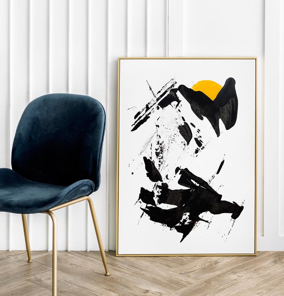 Poster Black Abstraction
