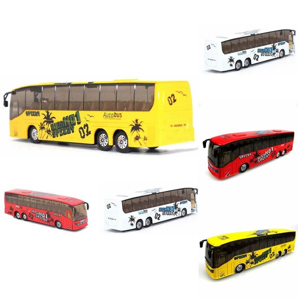 Exquisite 150 Diecast Metal Alloy Bus Toy For Kids With Openable Doors Music Light