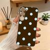 Ins Style P-Polka Dot Vintage Phone Case For Samsung Galaxy A71,A70,A52,A51,A40,A30 Transparent Cover