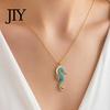 Elegant Blue Pendant Necklace Women Seahorse Necklace, Rhinestone Stylish Sea Comfortable Lightweight Creature Summer Beach Gift for Her Wife