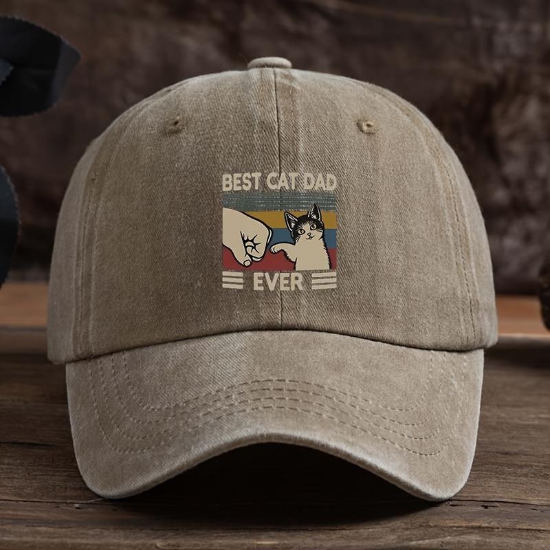 

Best Cat Dad Hat with Claw Print and Cat Pattern Adjustable Buckle Design Suitable for Outdoor Activities, Travel, Fun Styling Adjustable хакі