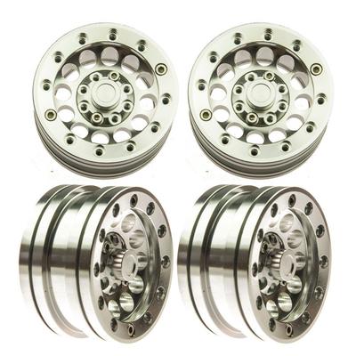 RC-CN 1.9-inch Aluminum Alloy Metal Light Standard Wheels with Beadlock Rims for 1/10 Scale RC Crawler Cars D90 SCX10 F350 (1#, 4 Pieces)