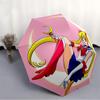 Sailormoon Automatic Umbrella - Foldable with 8 Iron Ribs, Portable for Outdoor, Gift, Outdoor Umbrell, Playful Accessory, Durable High Qual