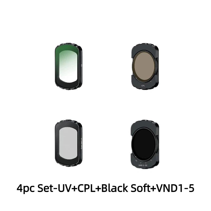 Magnetic Coated Glass Lens Filter for DJI Pocket 3 Pocket 4 UV CPL ND ND-PL Black Mist Variable ND Camera Photography Accessory