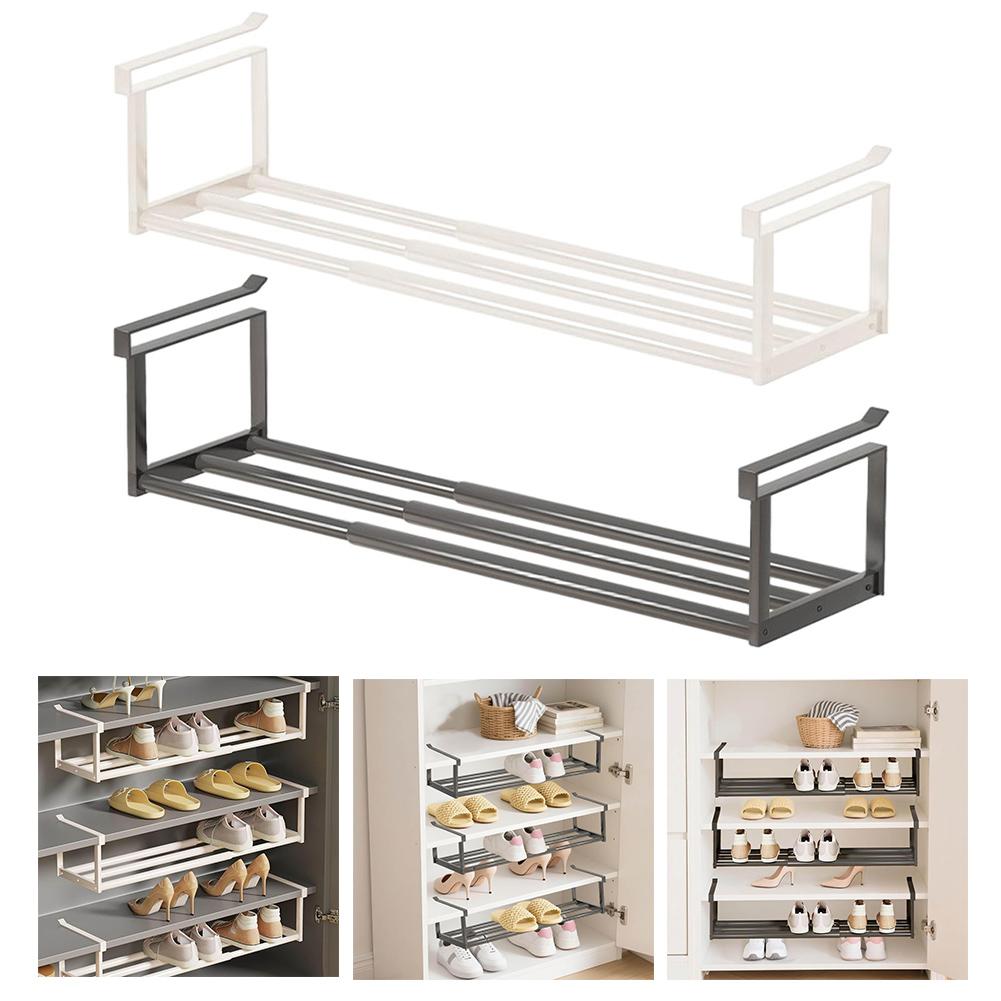 Telescopic Expandable Cabinet Shelf for Efficient Storage Organize For Shoes and Household Goods in Limited Spaces
