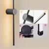 Nordic Black Copper LED Wall Lamps for Sofa Background Bedroom Indoor 360° Rotation LED Wall Lights Decor for Home Stairs Aisle