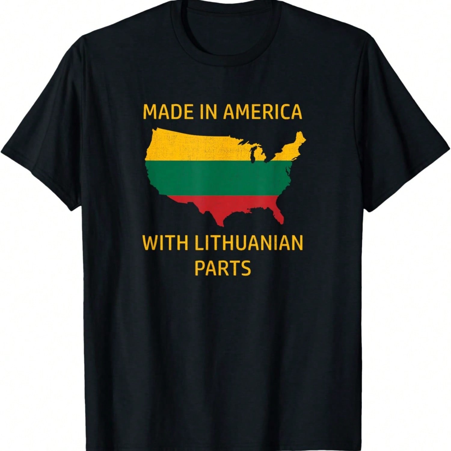 Made In America With Danish Parts - Denmark And USA Pride T-Shirt S разноцветный