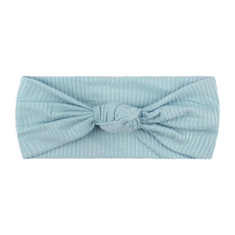 New baby headband headband, children's plain bow headscarf hair accessories, baby knotted headband.
