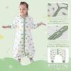 Miipat Baby with Keeps Baby Double Easy to Put On and Take Long Pajamas for and Winter Size L Sleeper, Autumn/Winter, 100% Cotton, Soft, Feet, Warm,