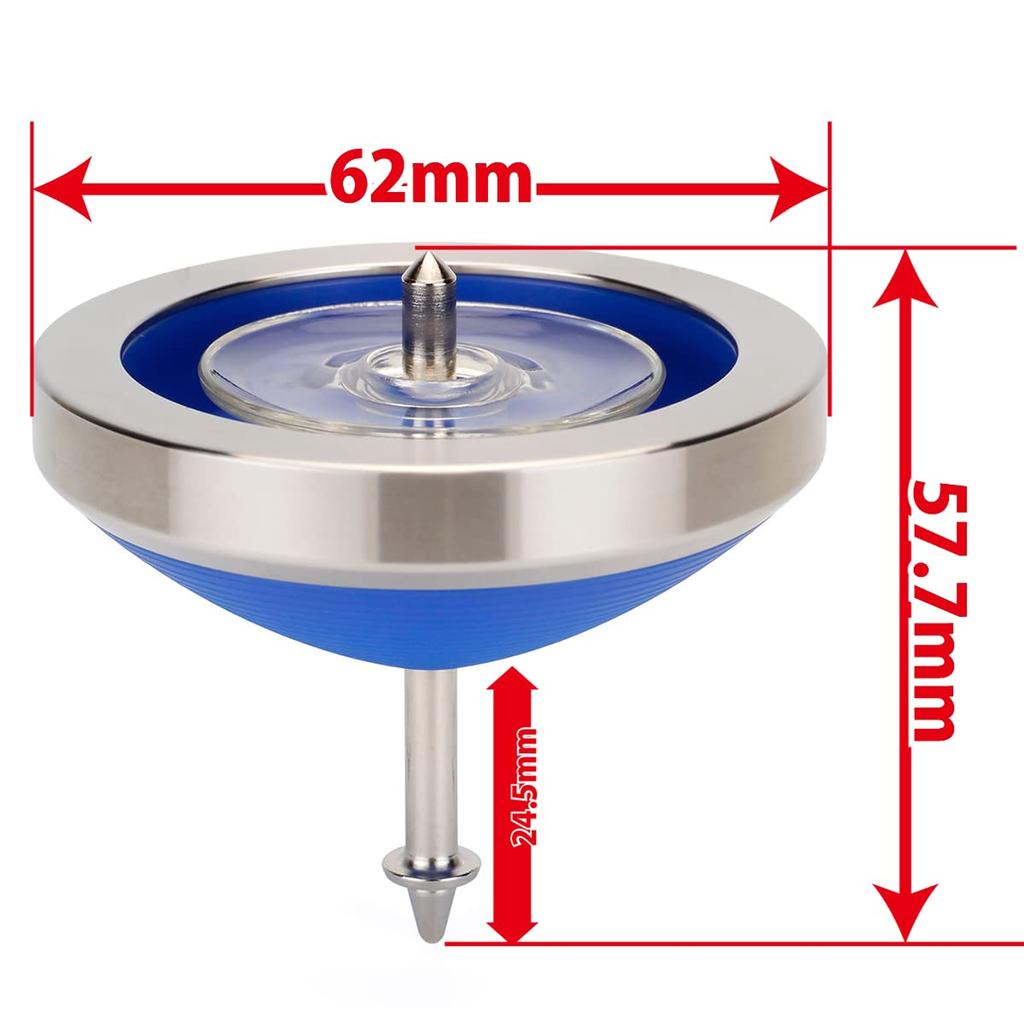 Spinning Top World Tournament Certified Spinning Top Iron Ring Hayabusa Tachi (Square Axis) (V7 Black) 1 Spinning Top String and String Clasp Included