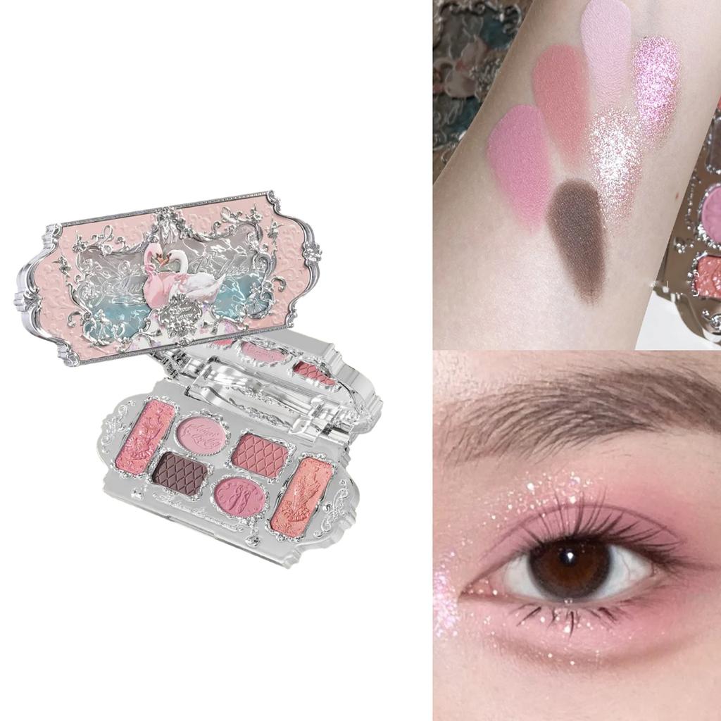 Flower Knows 2026 Bunny Garden Oogschaduw Palet Schattig Konijn Thema Alles-in-één Cosmetische Collectie met Blush & Highlighter