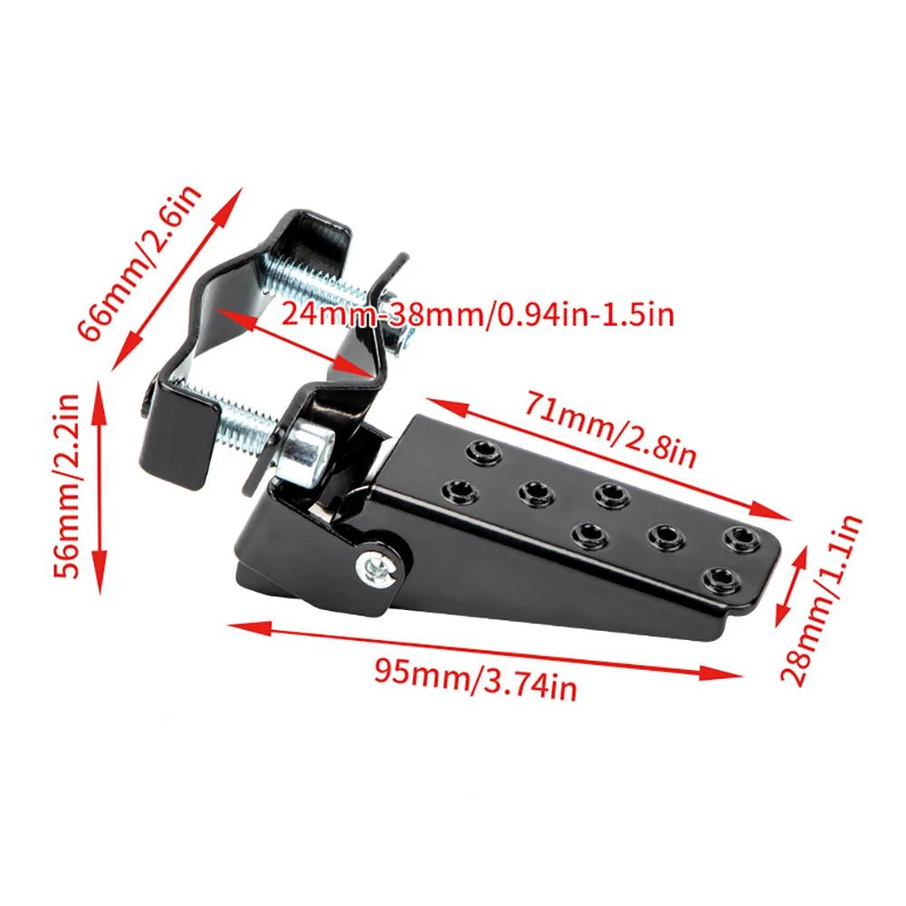 Universal 2Pcs Motorcycle Floorboard Retro Steel Motorbike Foldable Foot Step Pegs MTB BMX Bike Folding Pedal Footrest Footpegs