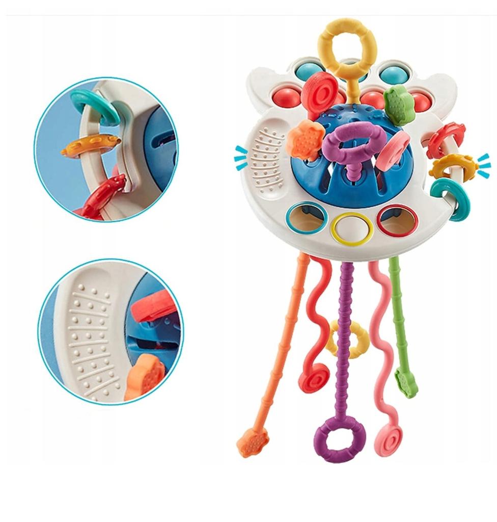 Octopus Pop It Montessori Sensory Toy 4-in-1 Baby Teether