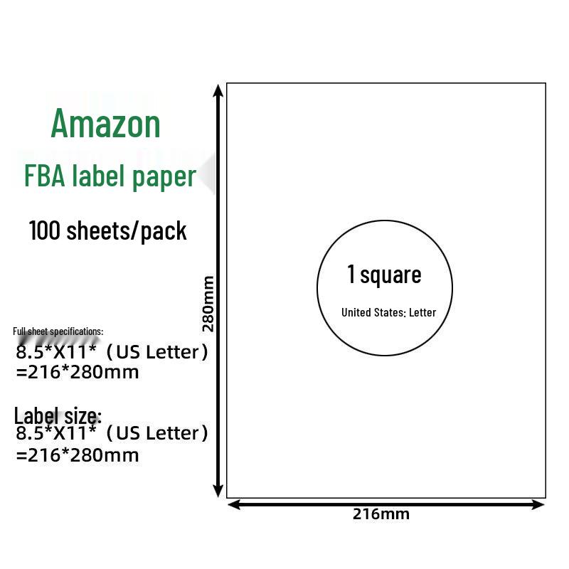 FBA Self-Adhesive Label Paper, 30 Grids, 6 Grids, 40UP44, 212427 Grids.