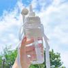 Portable 2000ml Sports Water Bottle with Double Lid and Straw for Men and Women, Ideal for Fitness Activities